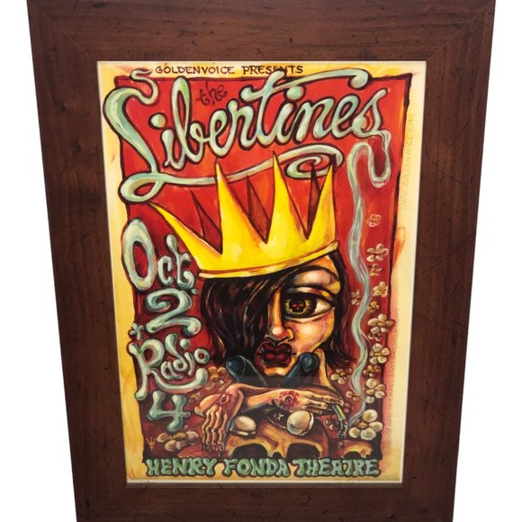 The Libertines Concert Poster 2004 Los Angeles Henry Fonda number poster 161/250 - Picture 1 of 7